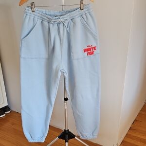White Fox Boutique Light Blue Sweat Pants